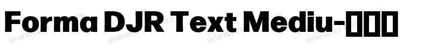Forma DJR Text Mediu字体转换